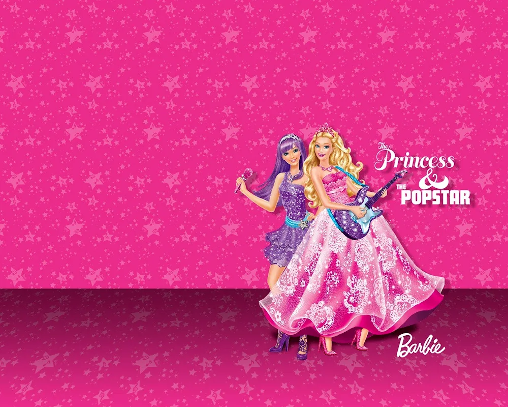 Barbie style wallpaper