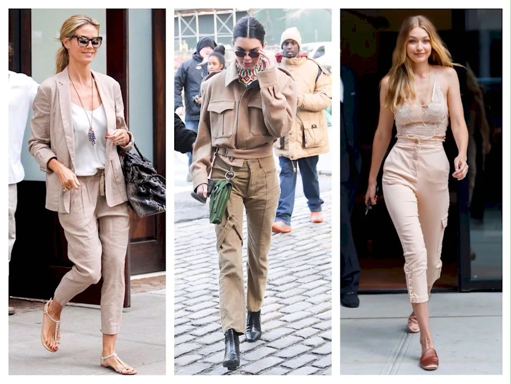 What to wear with beige trousers