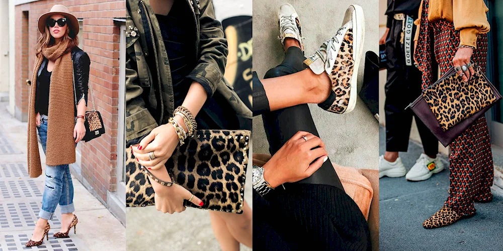 A look with leopard loafers