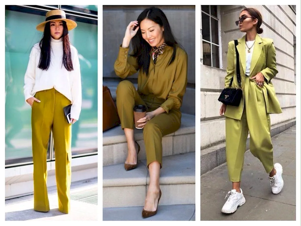 Origin with olive trousers