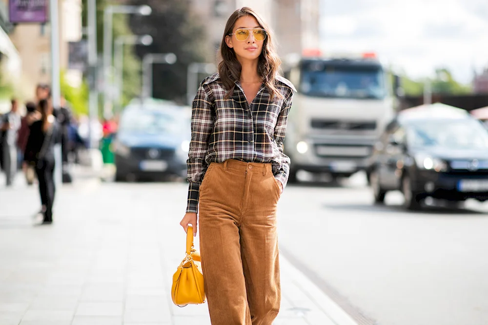 Stylishly dressed girl