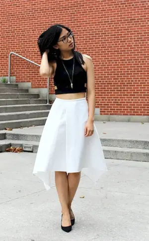 Images with white skirt