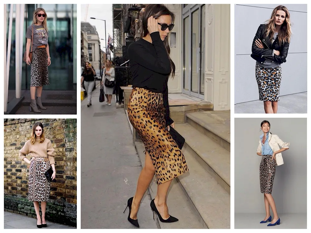 Leopard skirt looks