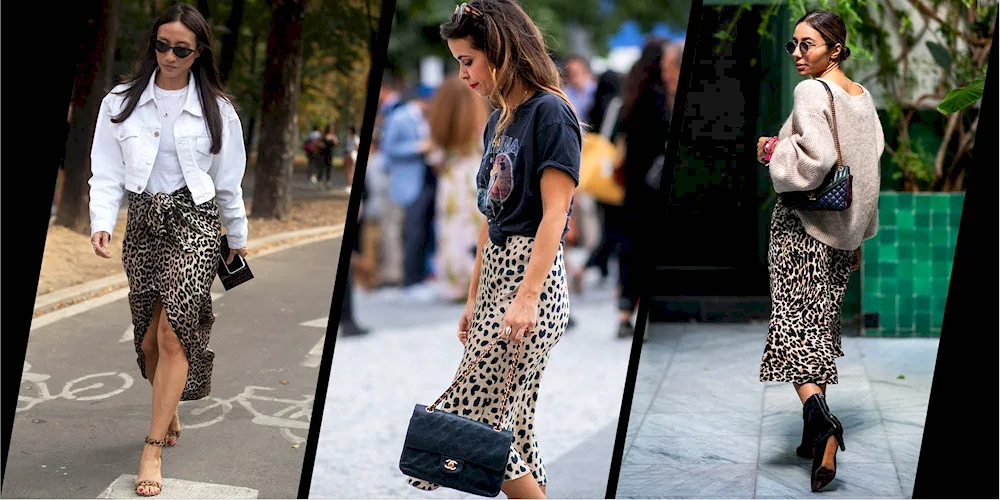 Famous celebrities in leopard dress