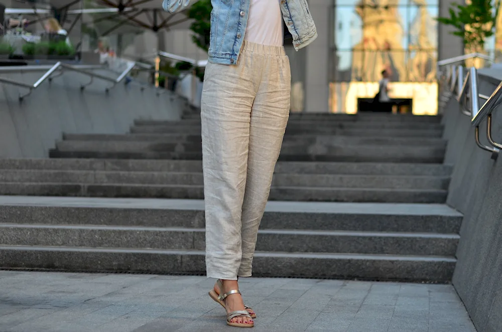 Linen trousers