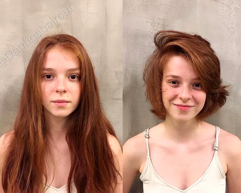 Cut long hair