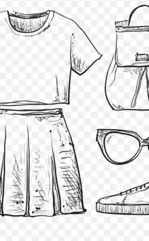 Clothes drawing