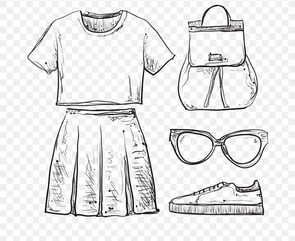 Clothes drawing