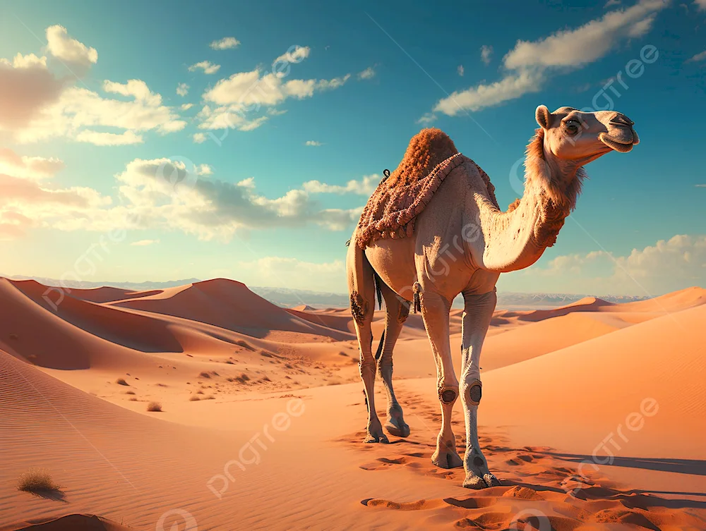 Single-humped dromedary camel