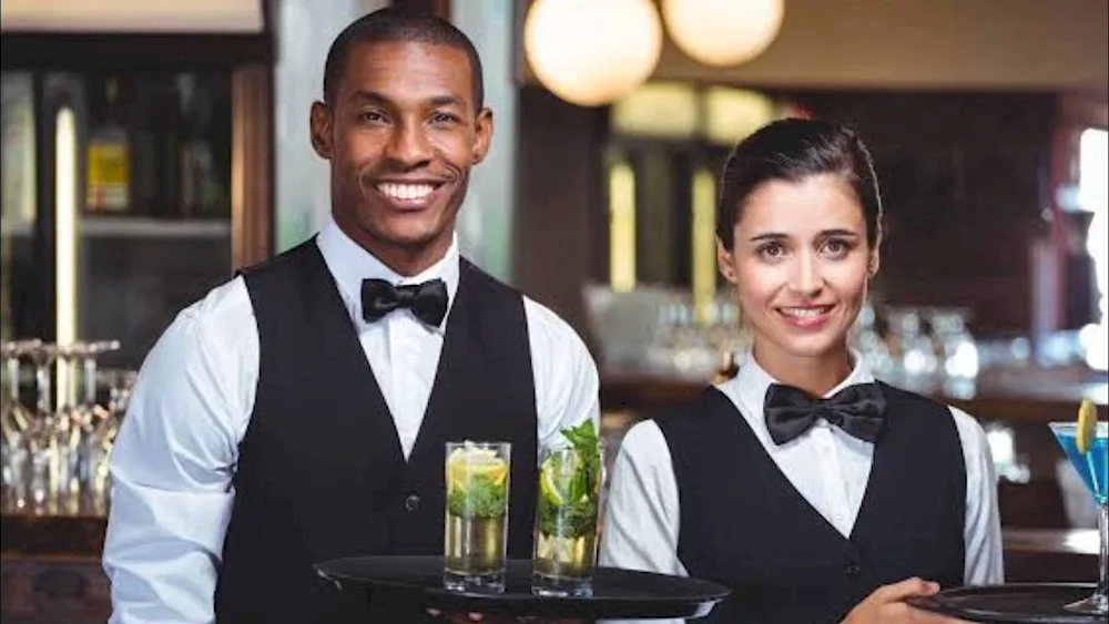 Waiter's hairstyle
