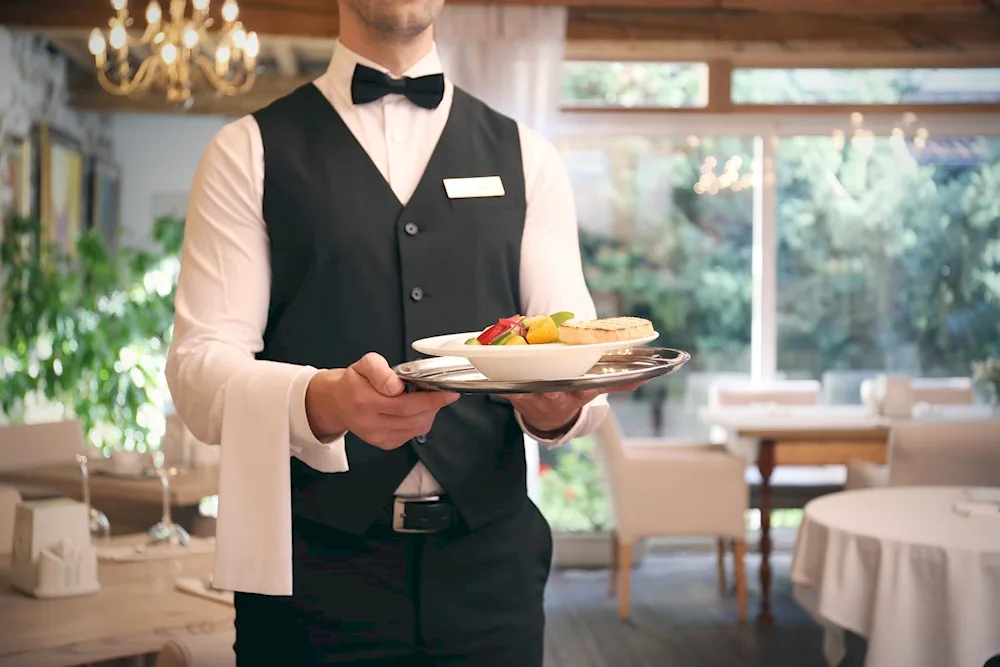 Waiter in a restaurant