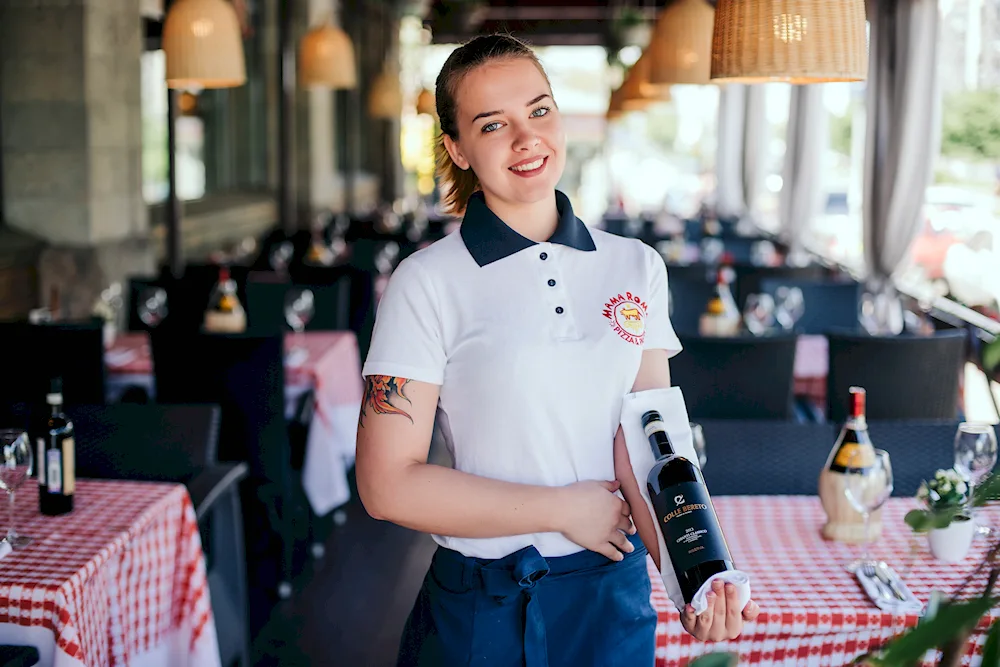 Beautiful waitress