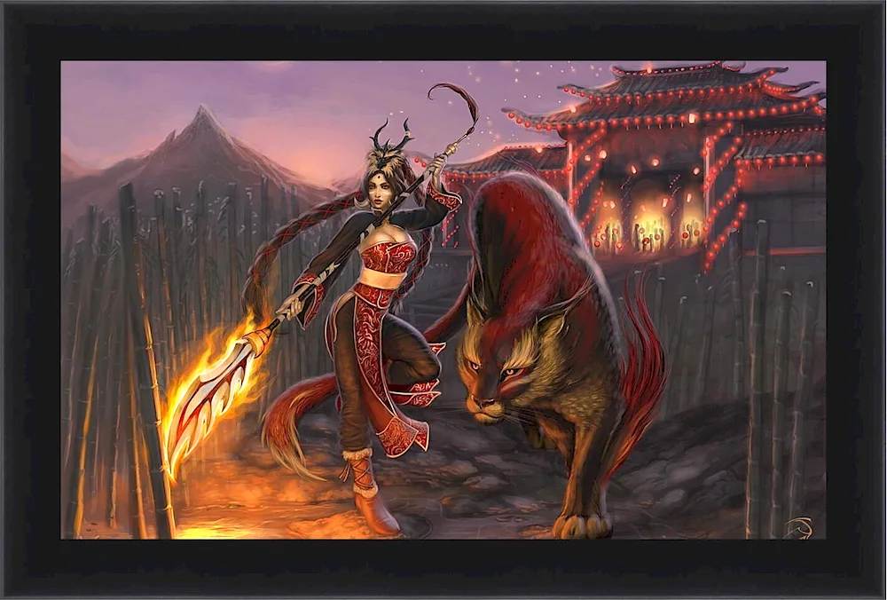 Fiery lynx art