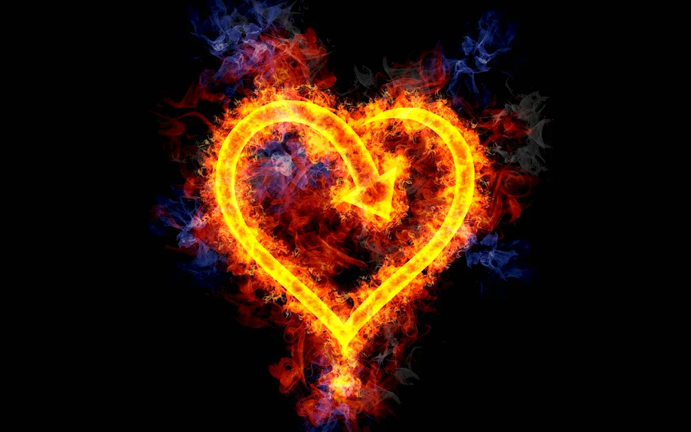 Flaming heart