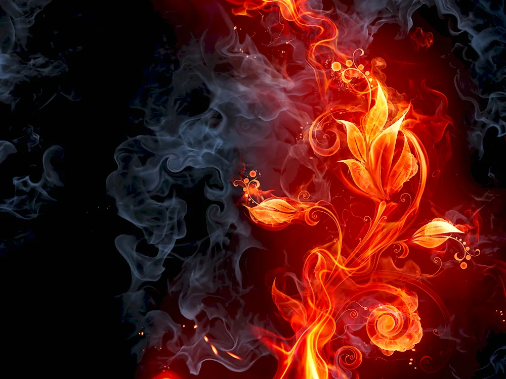 Fiery background