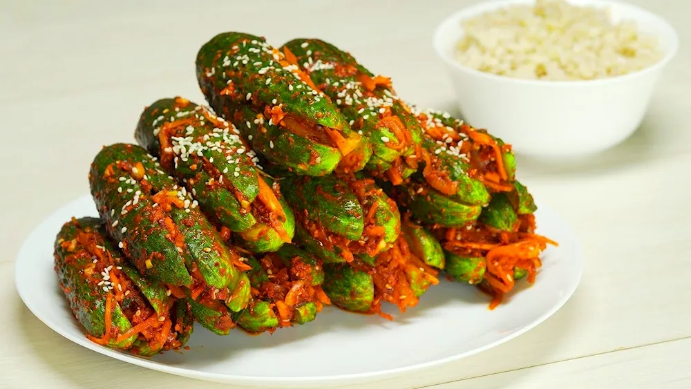 Kimchi cucumbers