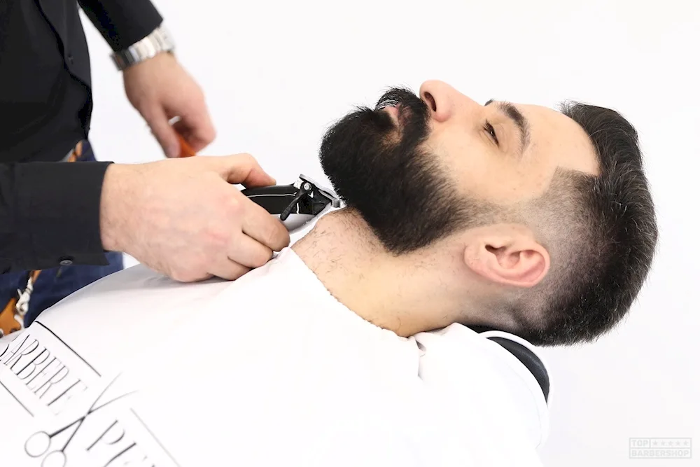 Fashionable men's haircuts back view