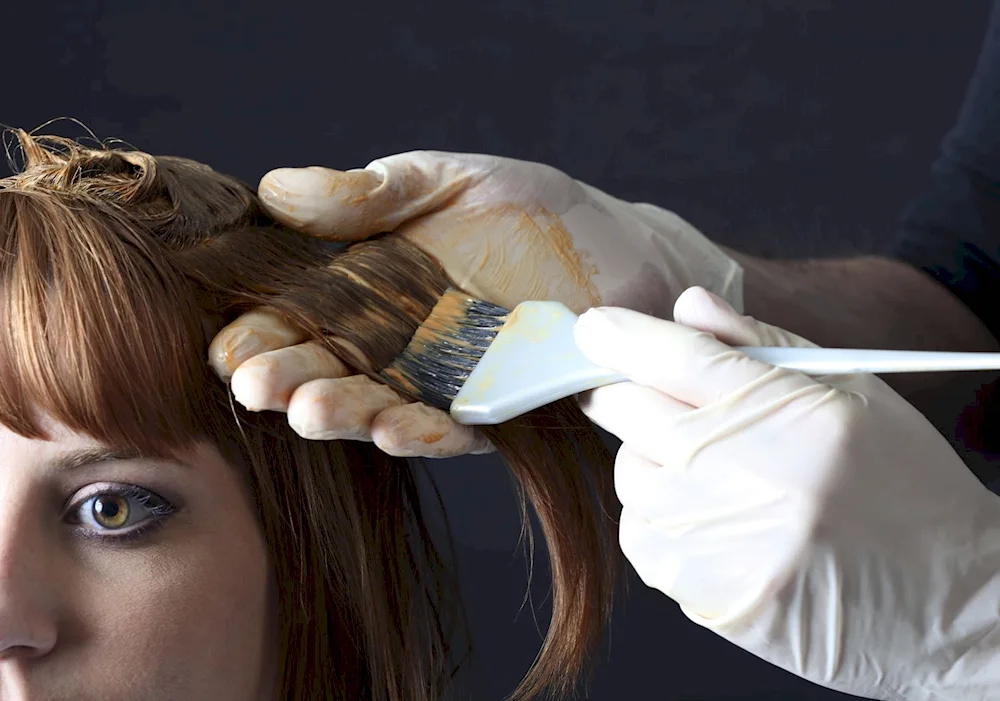 Hair colouring after bleaching. after bleaching