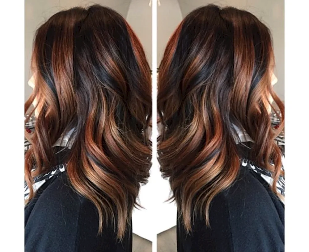 Cascade balayage colouring