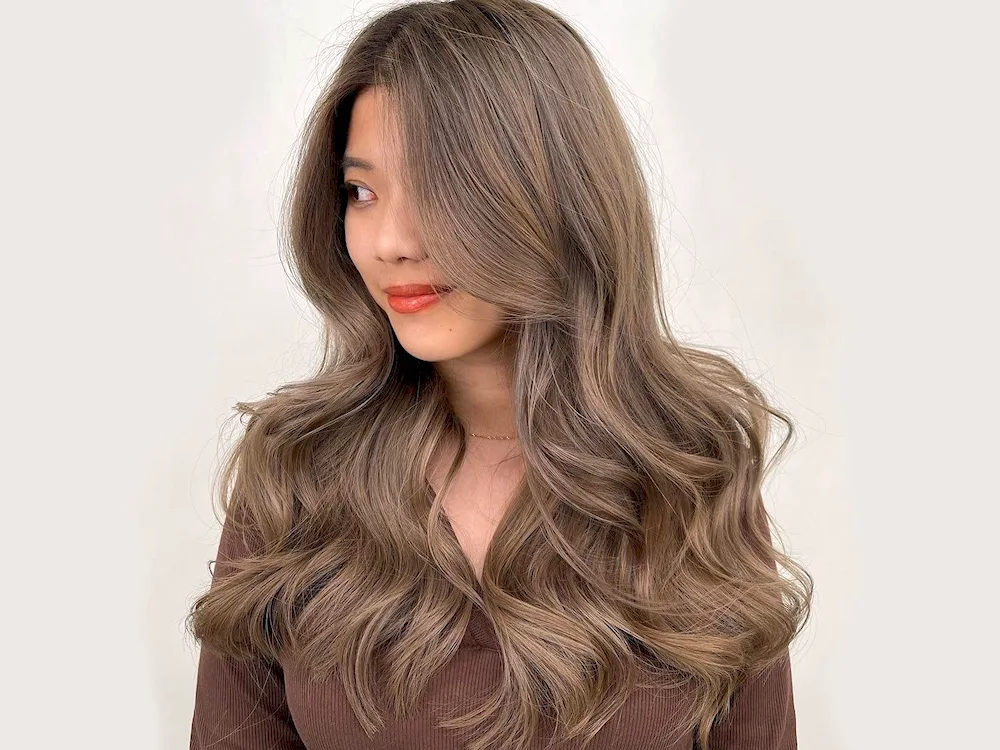 Milk tea dye for brunettes