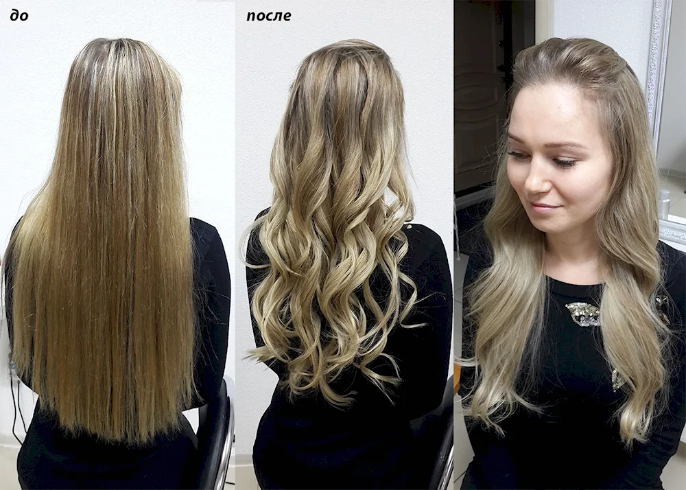 Bronding hair colouring before and after