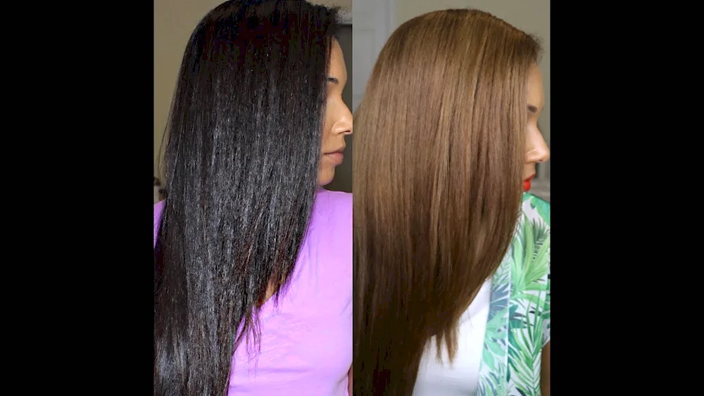 Black to russet colouring