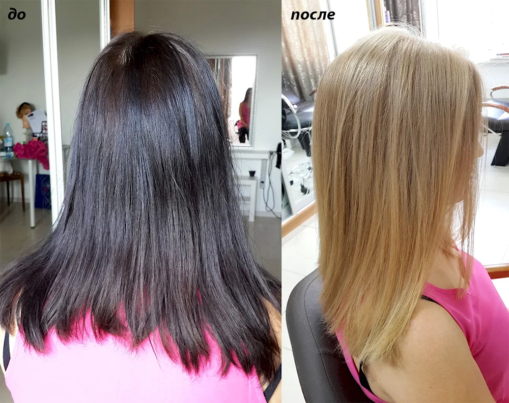 Dark to light colouring