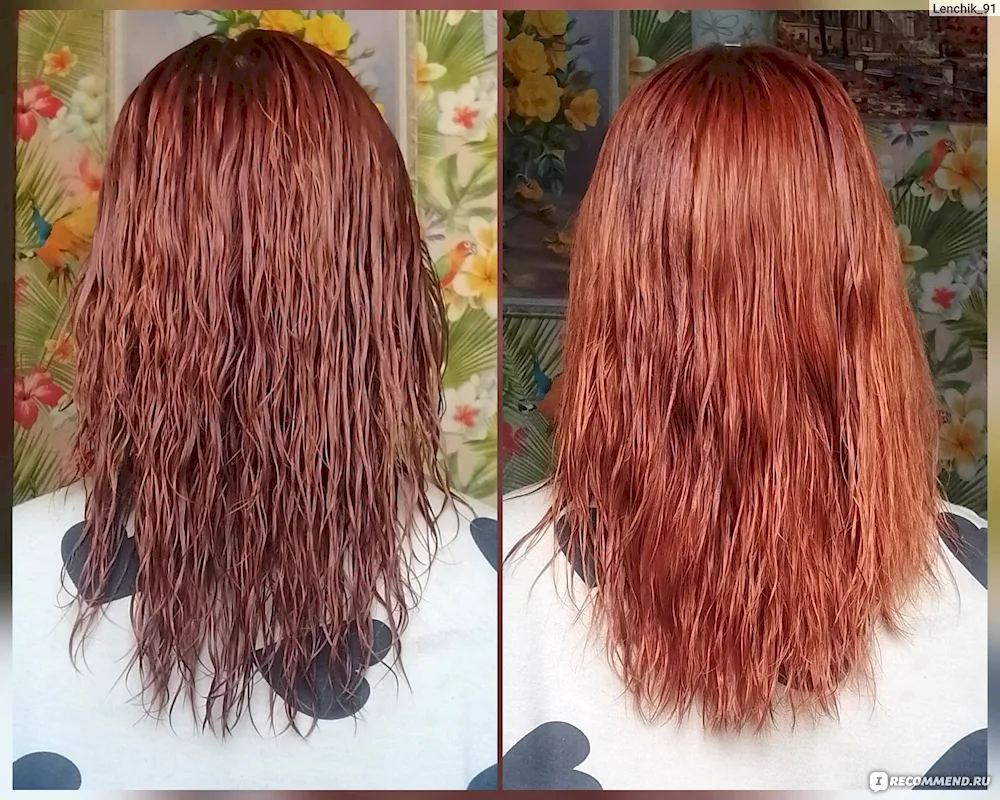 Hnna dyeing hair