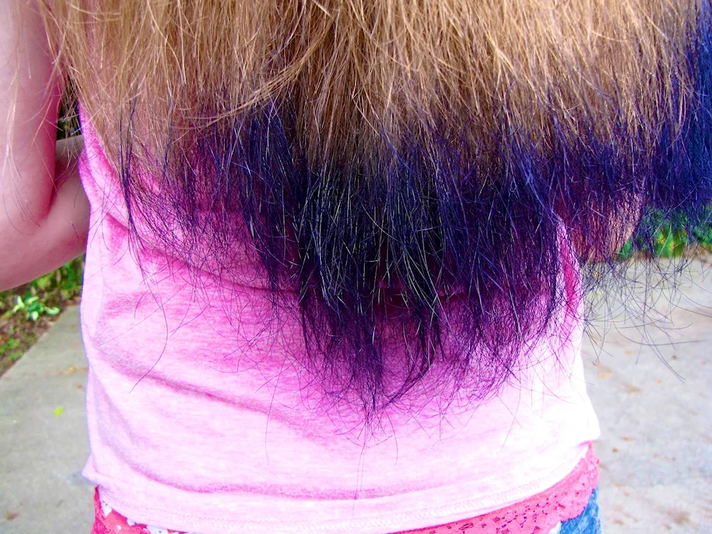 Dip Dye hair colouring