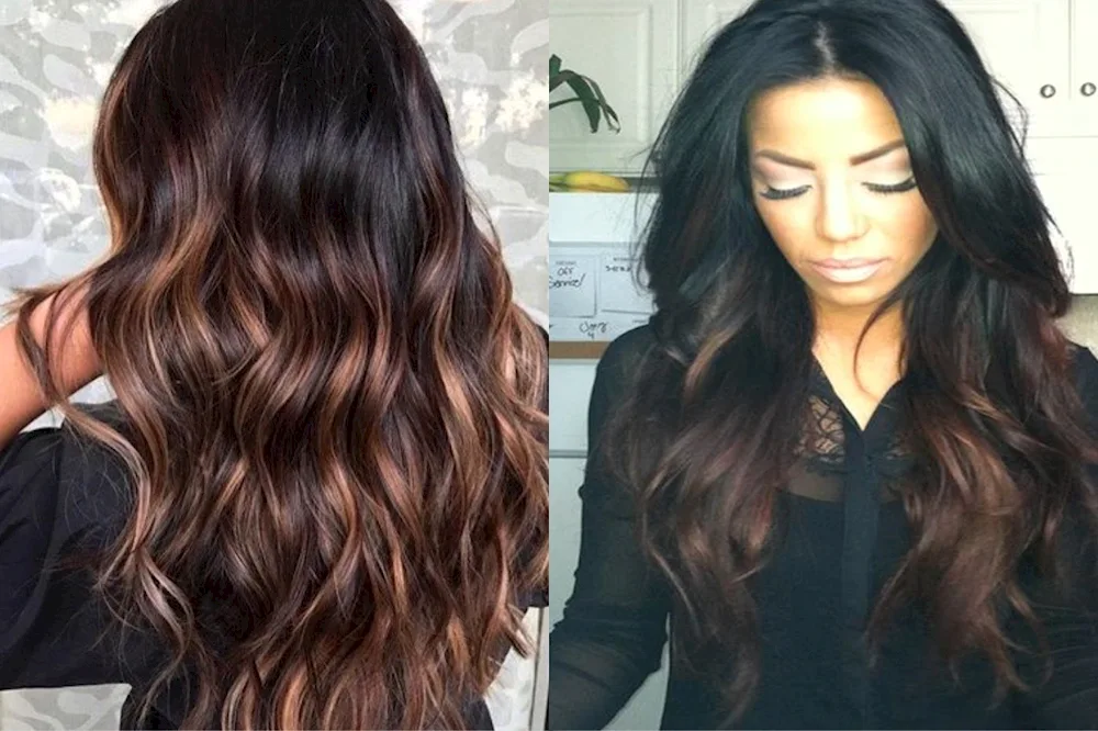 Dark hair colour