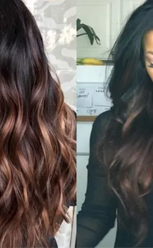Dark hair colouring