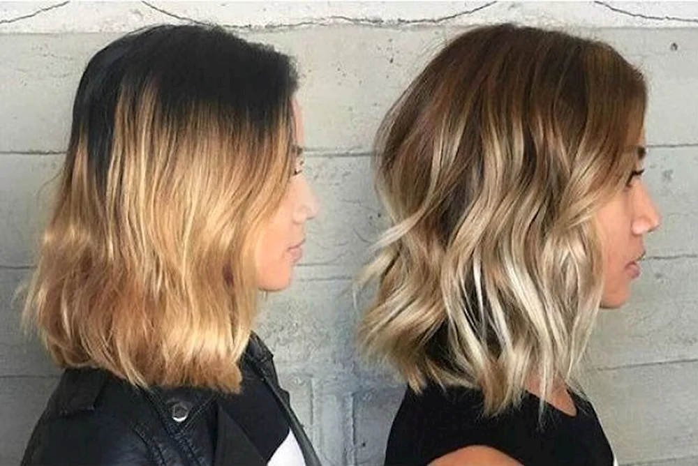 Colouring on fine hair for volume