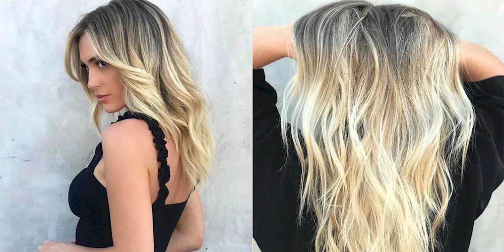 Ombré colouring with dark roots