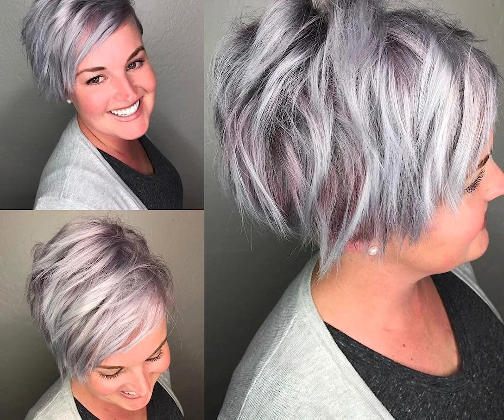 Pixie Bob haircut on short hair