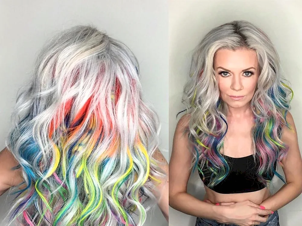 Rainbow hair