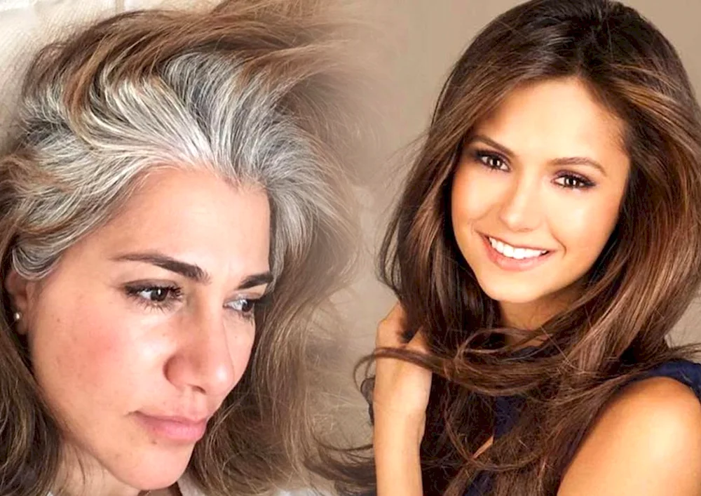 Ombre balayage ashy