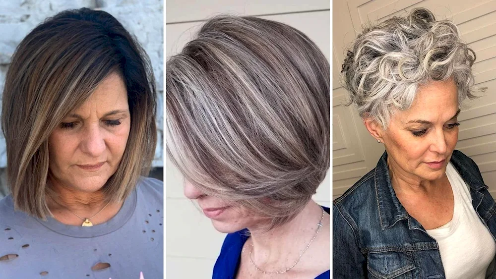 Grey haircuts