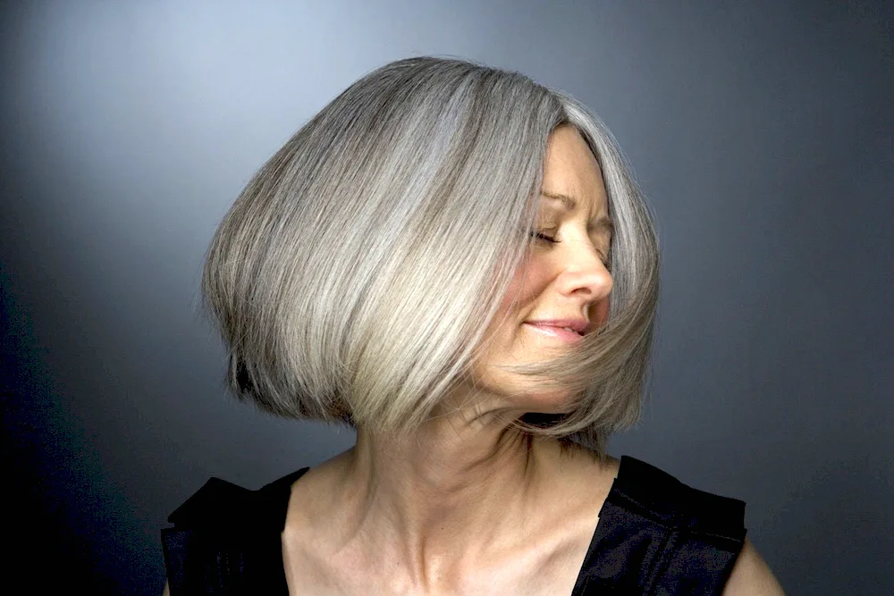 Grey hair hairstyles