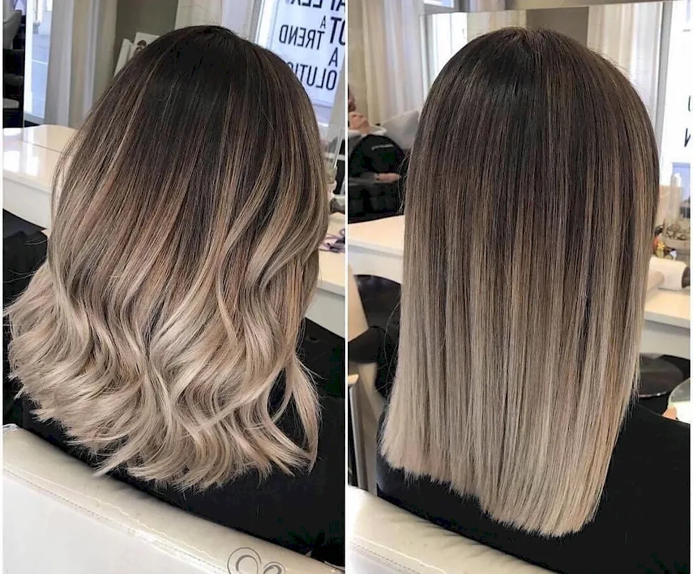 Shatush balayage colouring