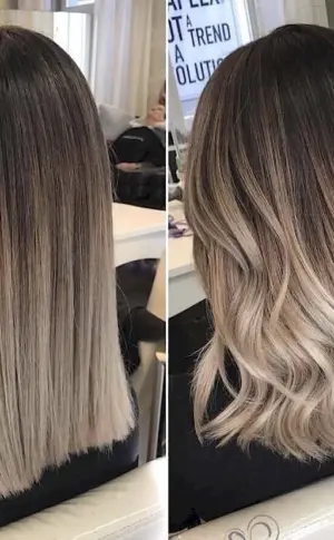 Balayage shatush colour