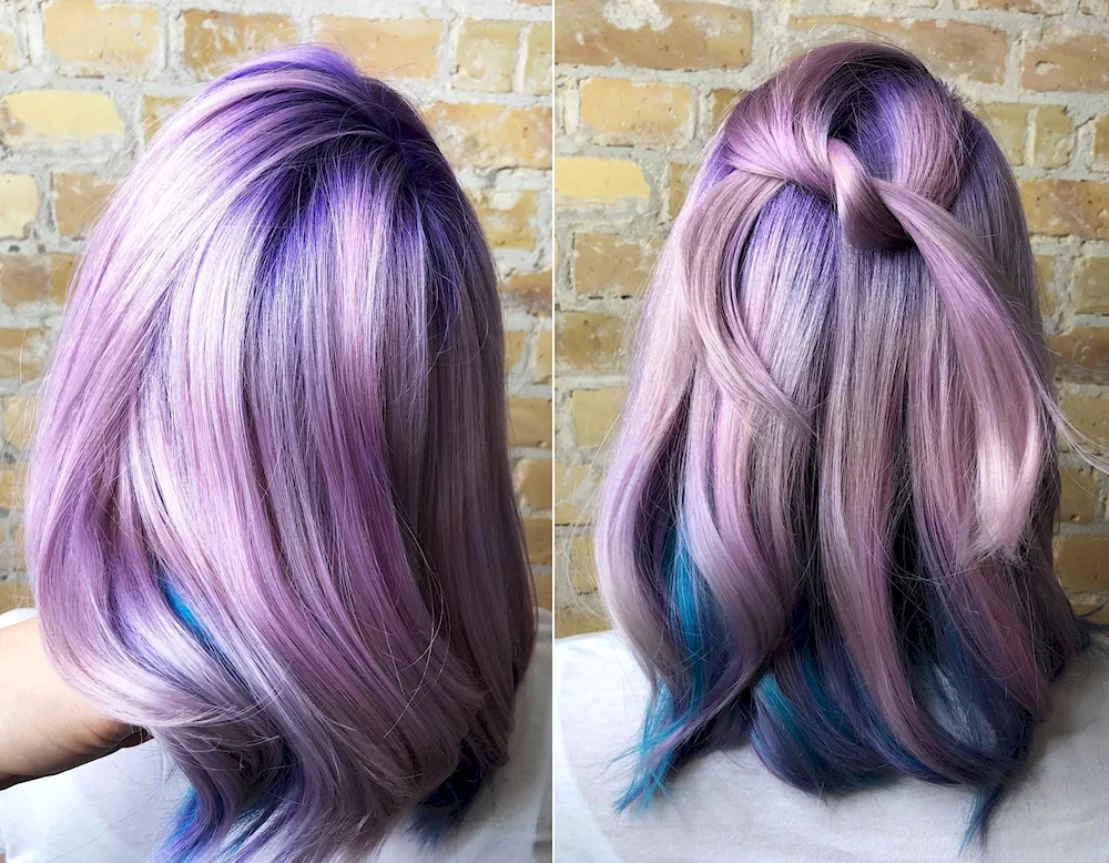 Colour hair with tonics in pink to a child