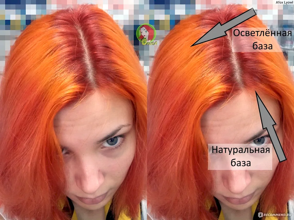 Dyeing red without bleaching