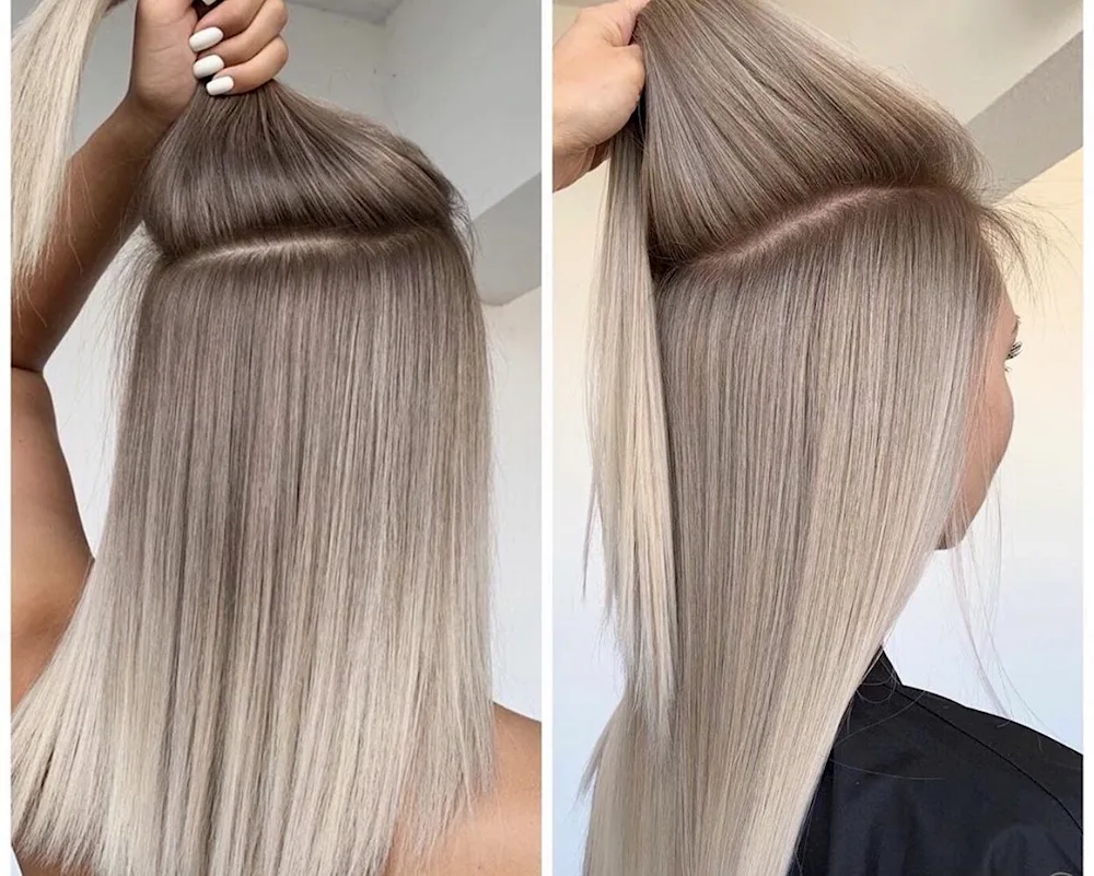 Colouring blonde hair