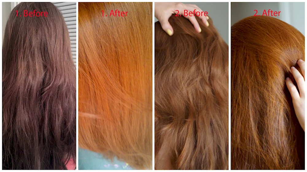 Hnna hair dyeing