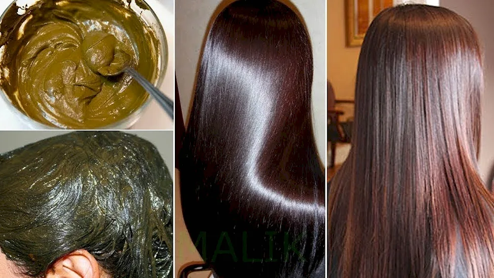 Hnna hair dyeing. henna