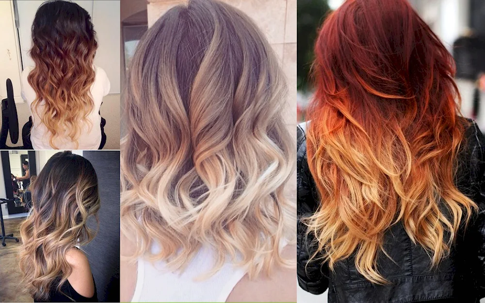 Ombré on dark hair hair