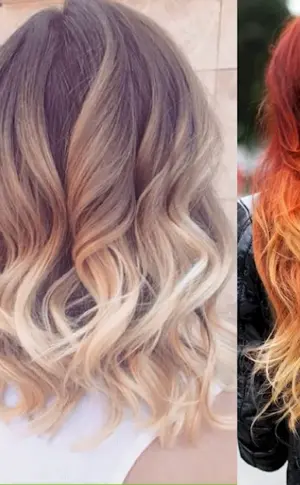 Ombré hair colouring