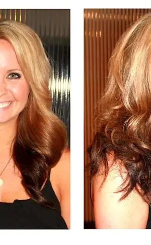 Dark to light hair colouring