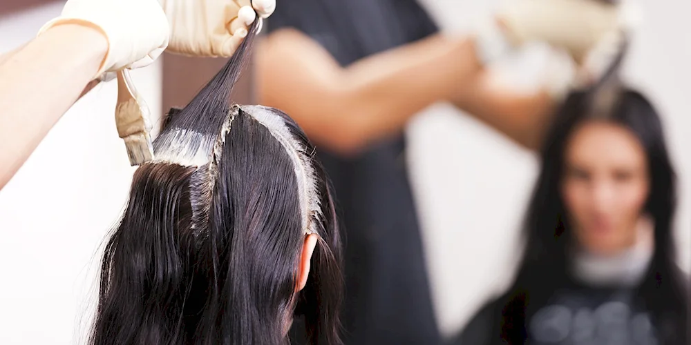 Hair colouring process