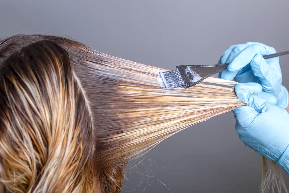 Balayage ponytail for long hair